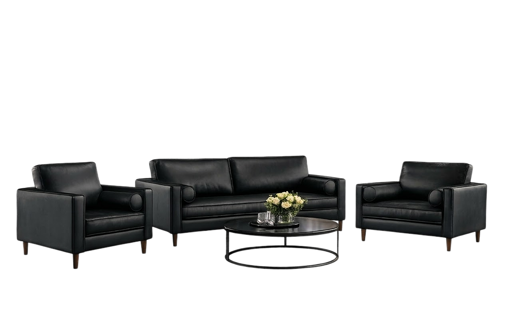 Deri Siyah Koltuk Kiralama